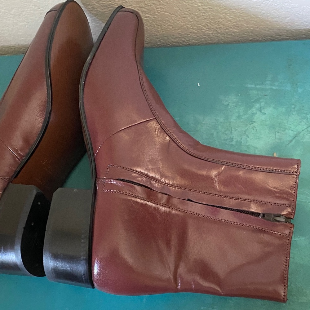 Florsheim Brown Leather Ankle Boots men’s size 11.5 - Picture 10 of 14